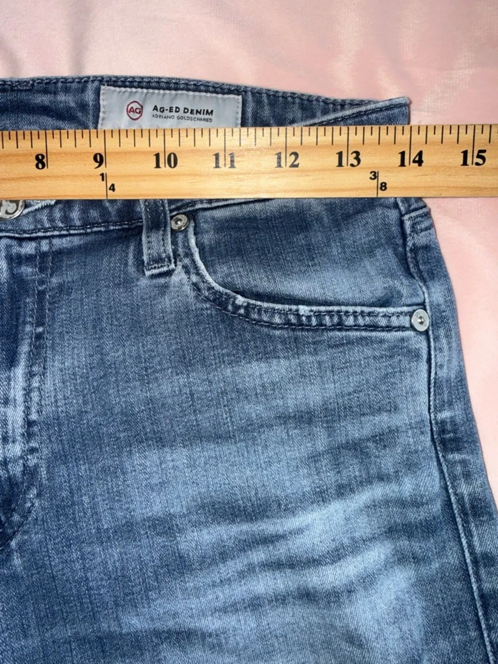 AG Adriano Goldschmeid The Farrah Skinny Crop High Rise Jean Women’s 28 R Ankle - Picture 12 of 15